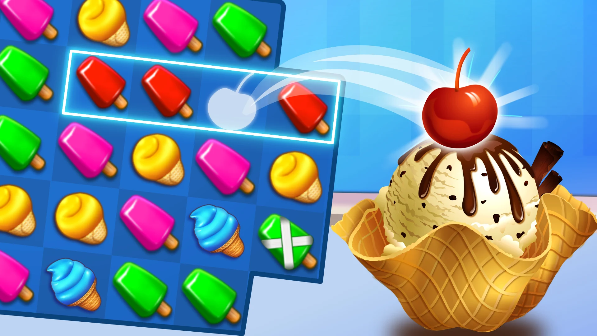 Ice Cream Paradise: Match 3 screenshot
